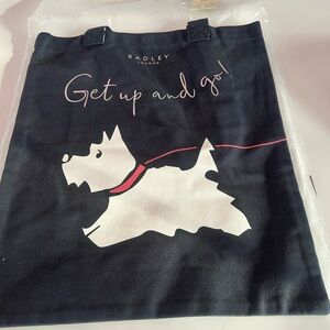 Radley London Black Tote with Dog Graphic
